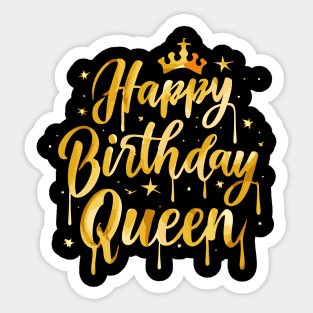 Happy Birthday Queen Sticker